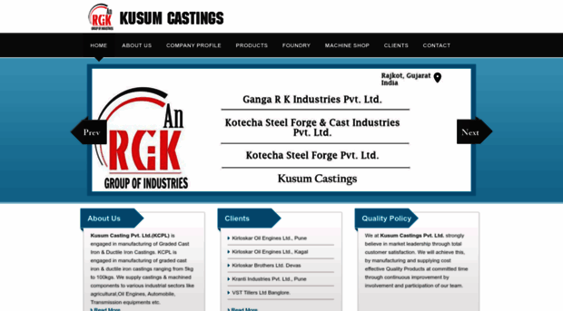 kusumcastings.com