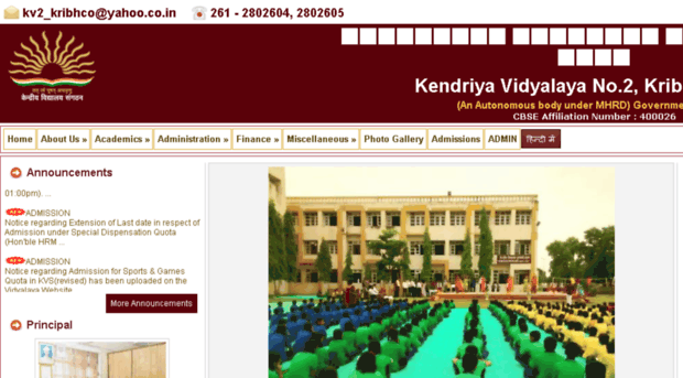 kv2kribhcosurat.edu.in