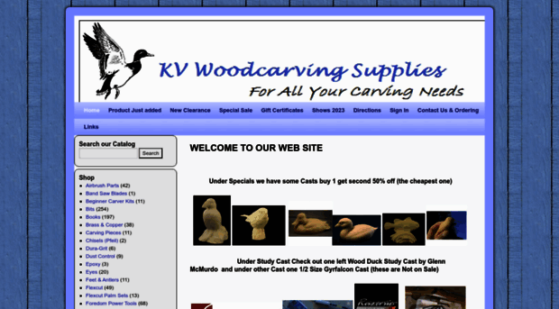 kvwoodcarvingsupplies.com