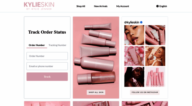 kylieskin.aftership.com