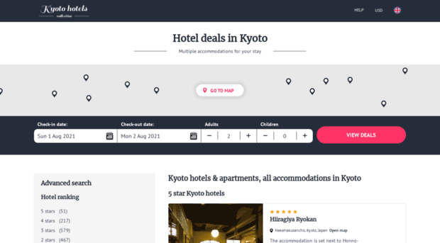 kyotohotelspage.com
