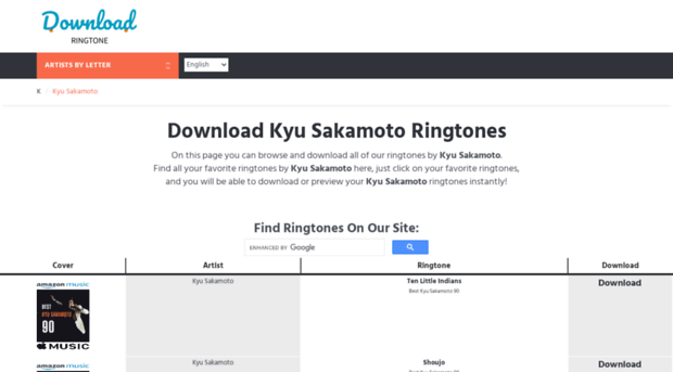 kyusakamoto.download-ringtone.com