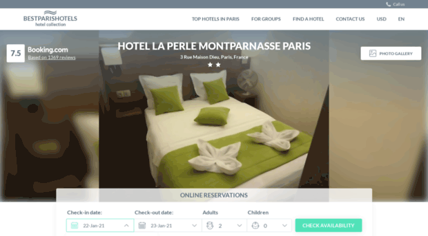 la-perle-montparnasse.bestparishotels.net