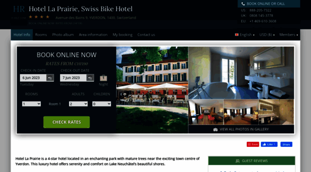 la-prairie-hotel-yverdon.h-rez.com