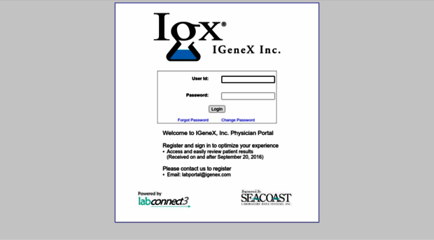 labportal.igenex.com