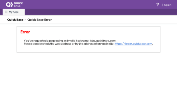 labs.quickbase.com
