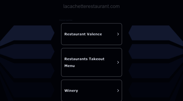 lacachetterestaurant.com