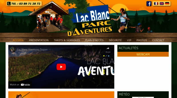 lacblancparcdaventures.com