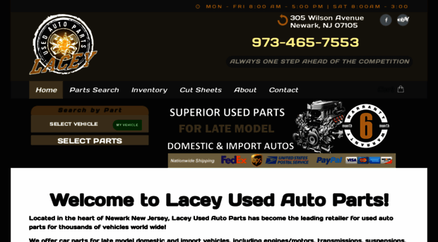 laceyusedautoparts.com