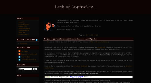 lackofinspiration.com