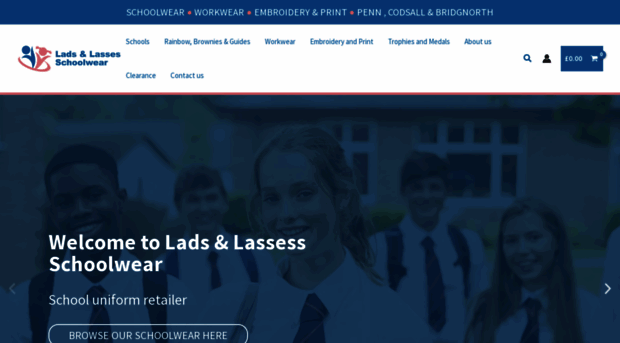 ladsandlassesschoolwear.co.uk