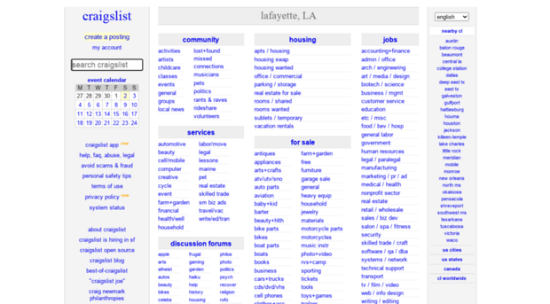lafayette.craigslist.org