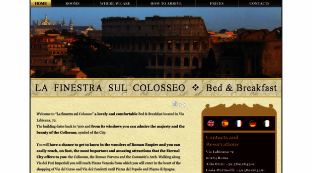 lafinestrasulcolosseo.com