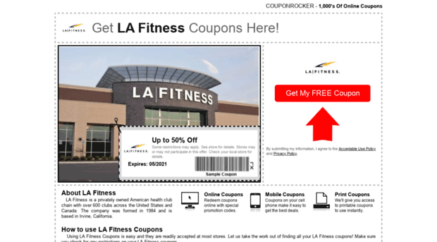 lafitness.couponrocker.com