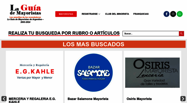 laguiademayoristas.com.ar