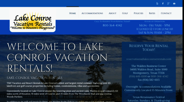 lakeconroerentals.com