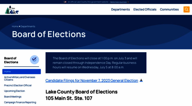 lakeelections.com