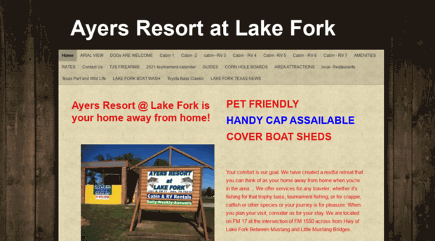 lakeforkayersresort.com