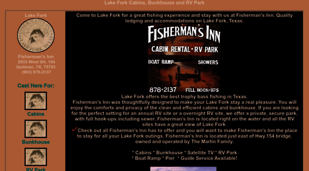 lakeforkfishermansinn.com
