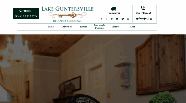 lakeguntersvillebedandbreakfast.com