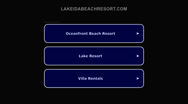 lakeidabeachresort.com