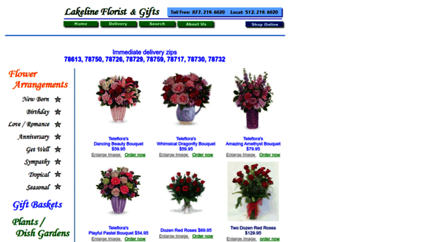 lakelineflorist.com