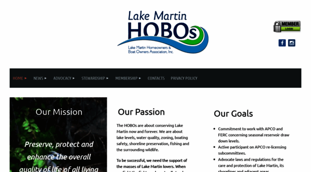 lakemartinhobos.com