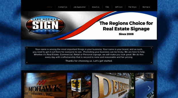 lakenormansigncompany.com