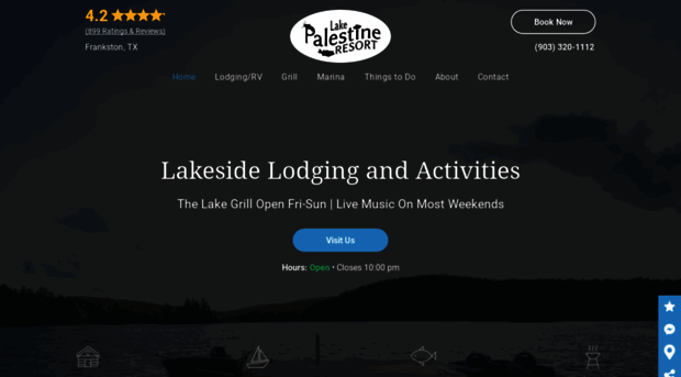 lakepalestineresort.com