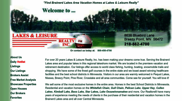 lakesandleisurerealty.com