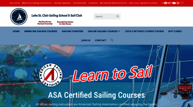 lakestclairsailingschool.com