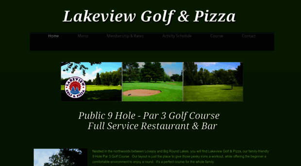 lakeviewgolfandpizza.com