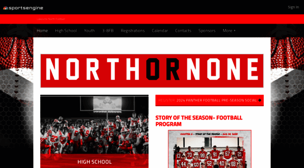 lakevillenorthfootball.com