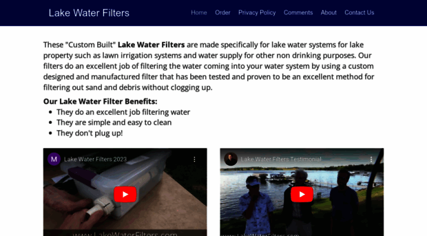 lakewaterfilters.com