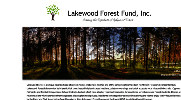 lakewoodforestfund.com