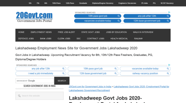 lakshadweep.20govt.com