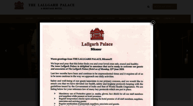 lallgarhpalace.com