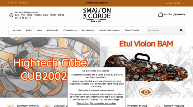 Corde violon violoncelle contrebasse alto - La Maison de la Corde