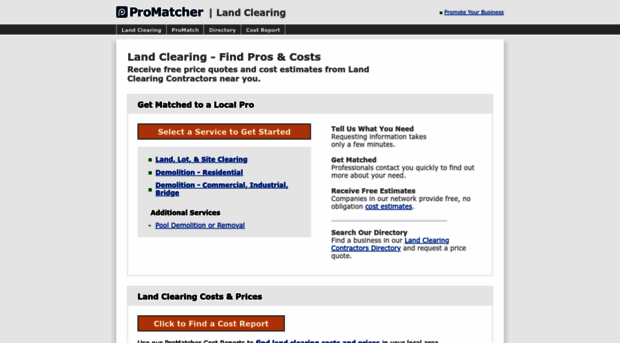 land-clearing.promatcher.com