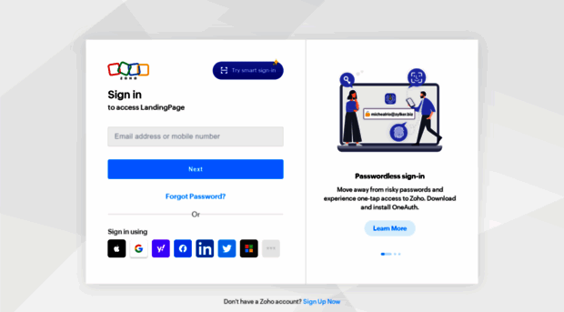 landingpage.zoho.com