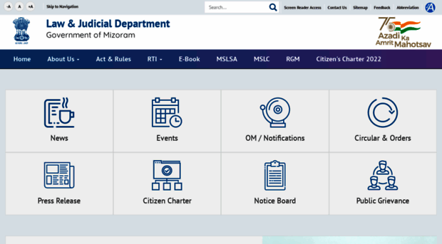 landj.mizoram.gov.in