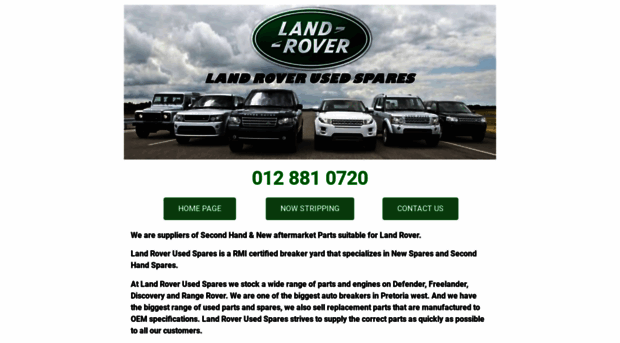 landroverusedspares.co.za