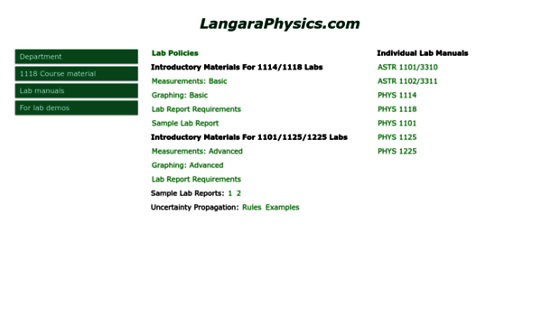 langaraphysics.com