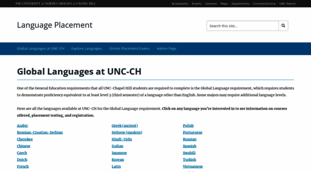 languageplacement.unc.edu