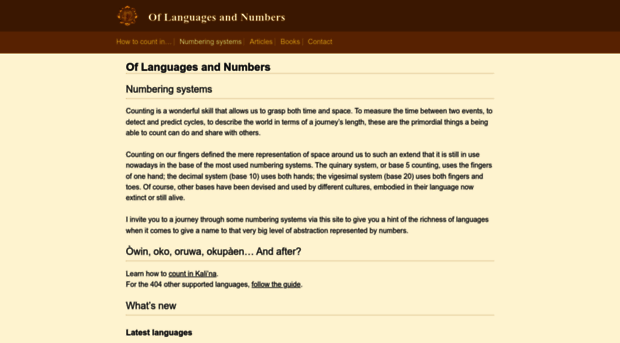 languagesandnumbers.com