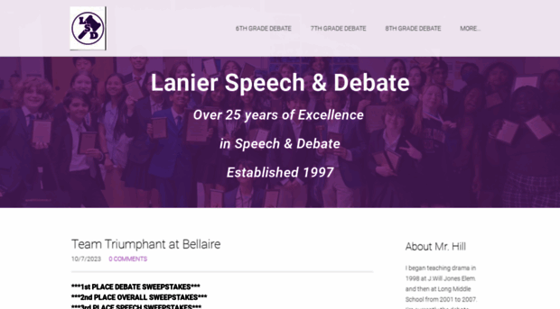 lanierspeechanddebate.org