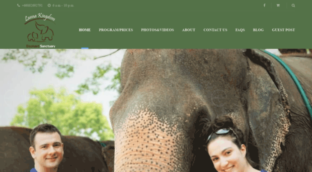 lannakingdomelephantsanctuary.com