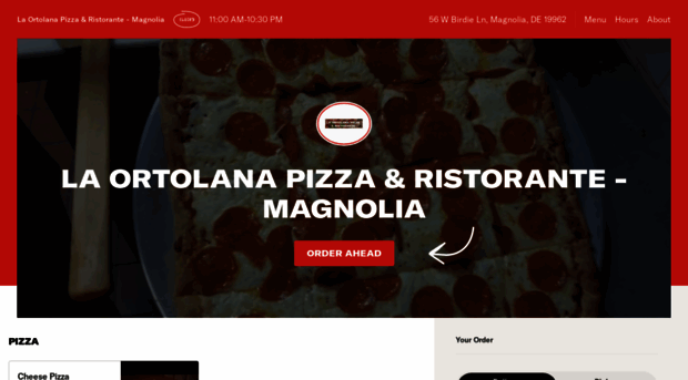 laortolanapizzaristorante.com