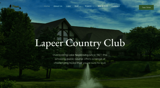 lapeercountryclub.com