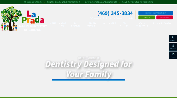 lapradafamilydentistry.com
